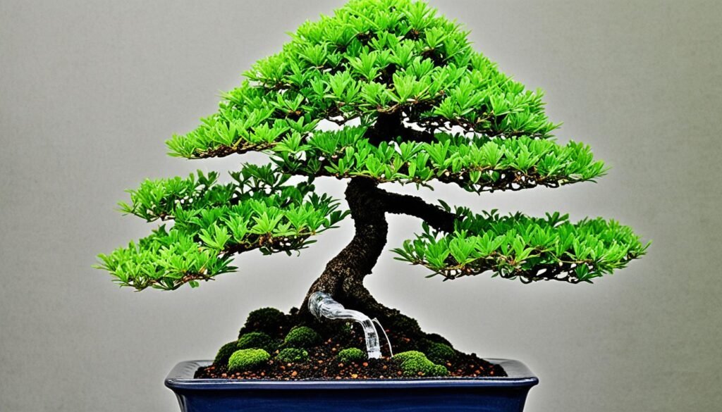 Riego automático bonsai