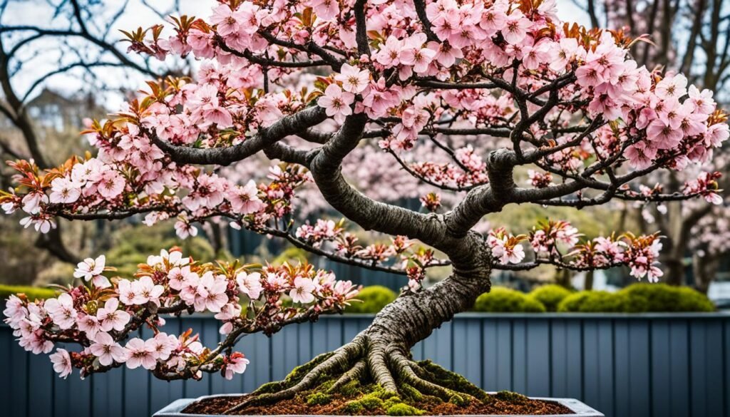 bonsai de cerezo japonés