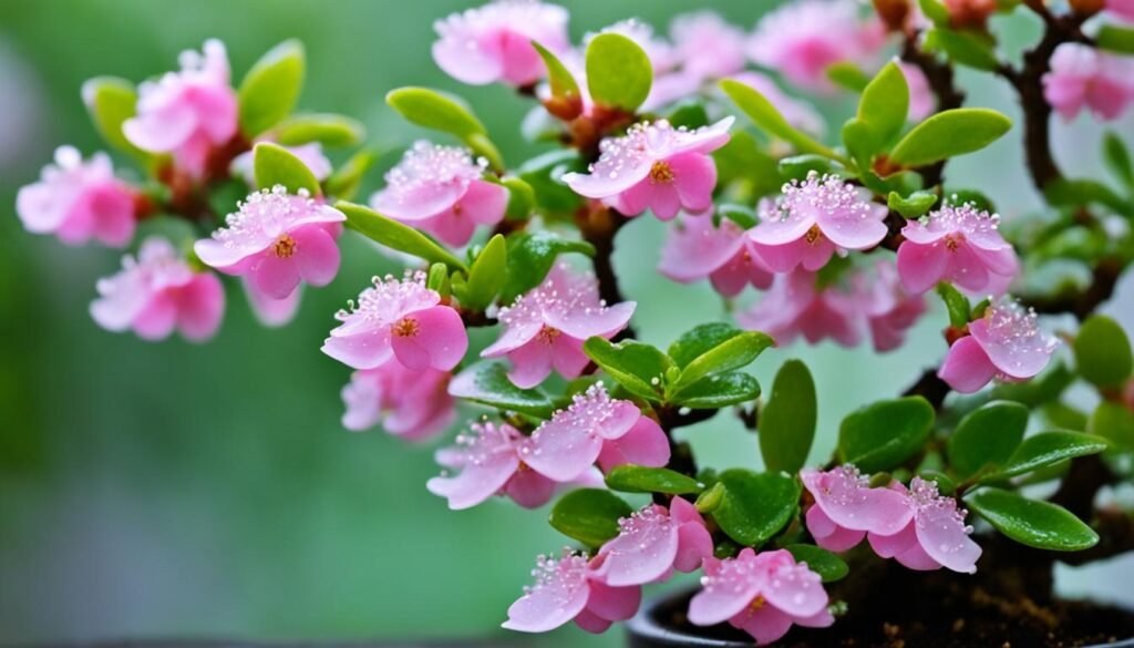 bonsai flor de cera