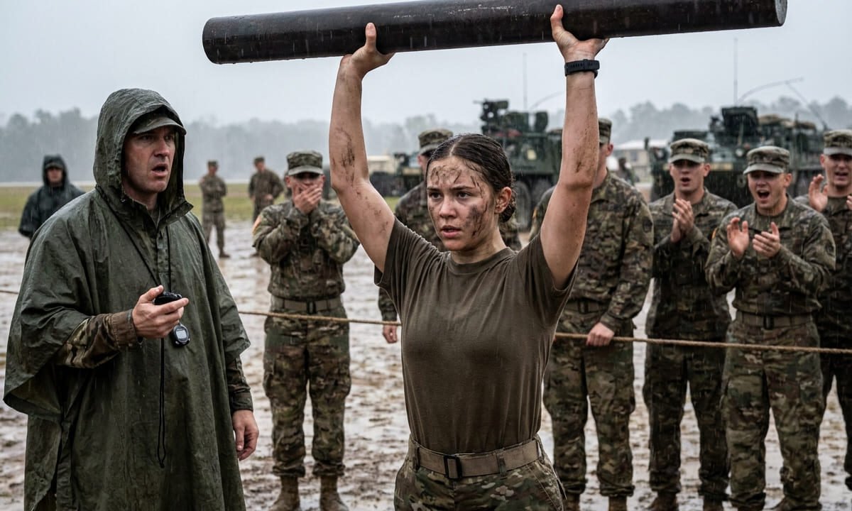 El humillante desafío militar bajo la lluvia: todos esperaban que fracasara, pero su reacción dejó al pelotón sin palabras